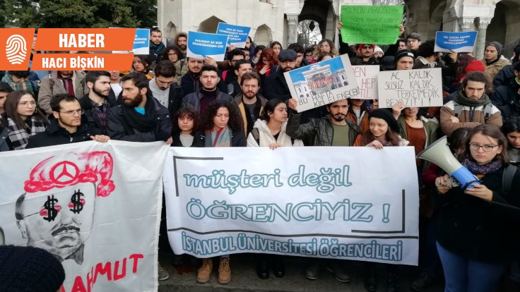 İstanbul Üniversitesi öğrencileri yemek hakları için eylemde