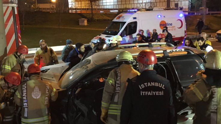Ataşehir'de kaza: Bir yaralı