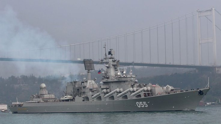 Rus füze kruvazörü Akdeniz'e ilerliyor