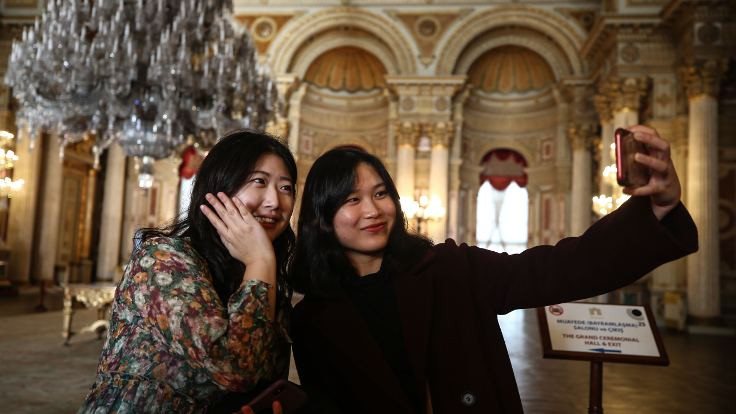 Dolmabahçe Sarayı'nda 'selfie günü'