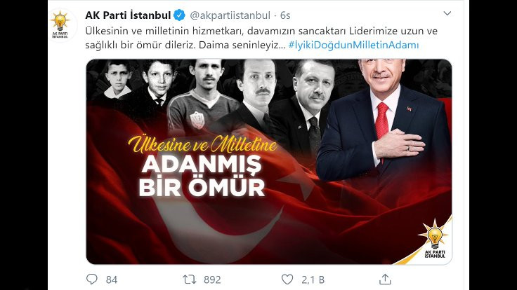 Erdoğan 66 yaşında: Devlet sosyal medyada kutladı - Sayfa 2