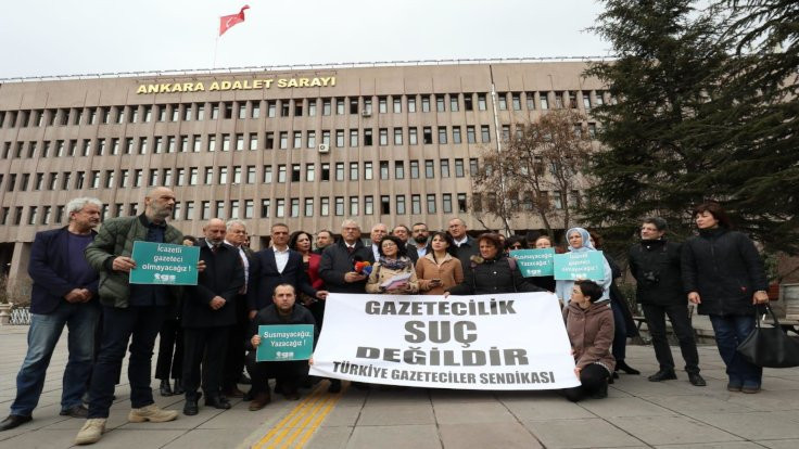 Ankara'da TGS’den gazetecilerin tutuklanmasına tepki