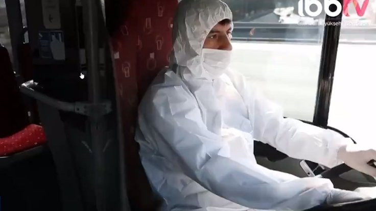 Metrobüs şoförleri koruyucu tulum giyecek