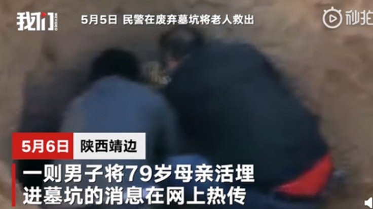 Çin'de bir adam, 79 yaşındaki annesini diri diri gömdü