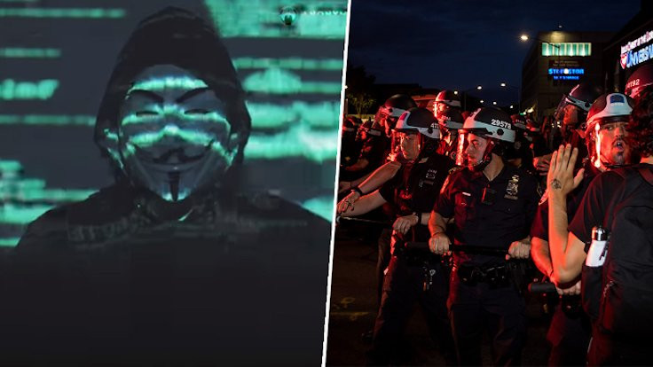 Anonymous savaş ilan etti, polisin web sitesi çöktü