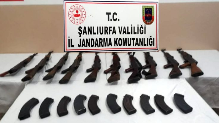 Şanlıurfa'da uzun namlulu 10 tüfek ele geçirildi