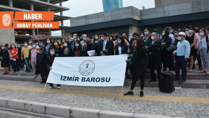 İzmir'de avukatlardan protesto: Biat etmeyeceğiz