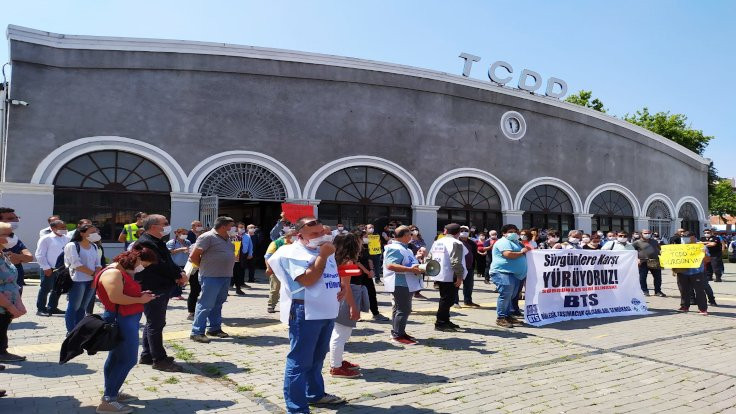 TCDD çalışanları Ankara’ya doğru yola çıktı