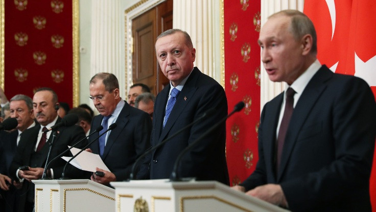 Erdoğan, Vladimir Putin'le görüştü