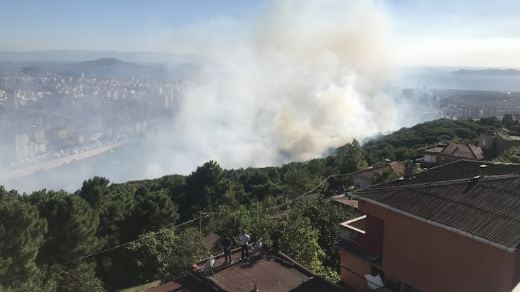 İstanbul Maltepe'de yangın