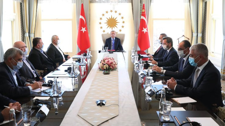 Cumhurbaşkanı Erdoğan, Hamas lideri İsmail Haniye ile görüştü