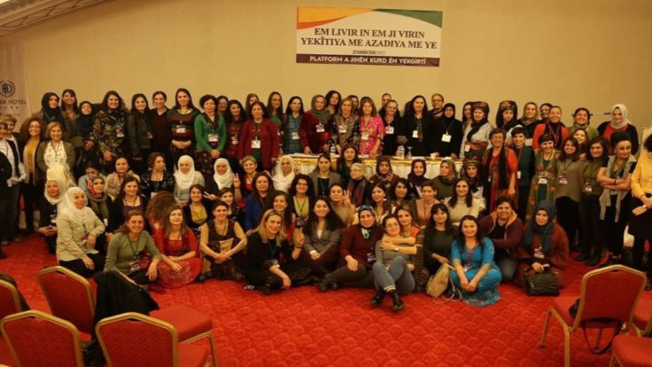 Platforma Yekitiya Jinên Kurd: Jinên kurd du car rastî tundê tên, ji bo ku kurd in