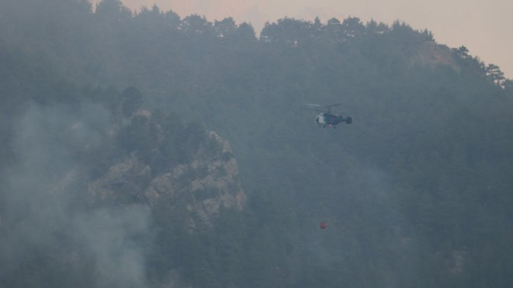 Adana'daki orman yangını sürüyor