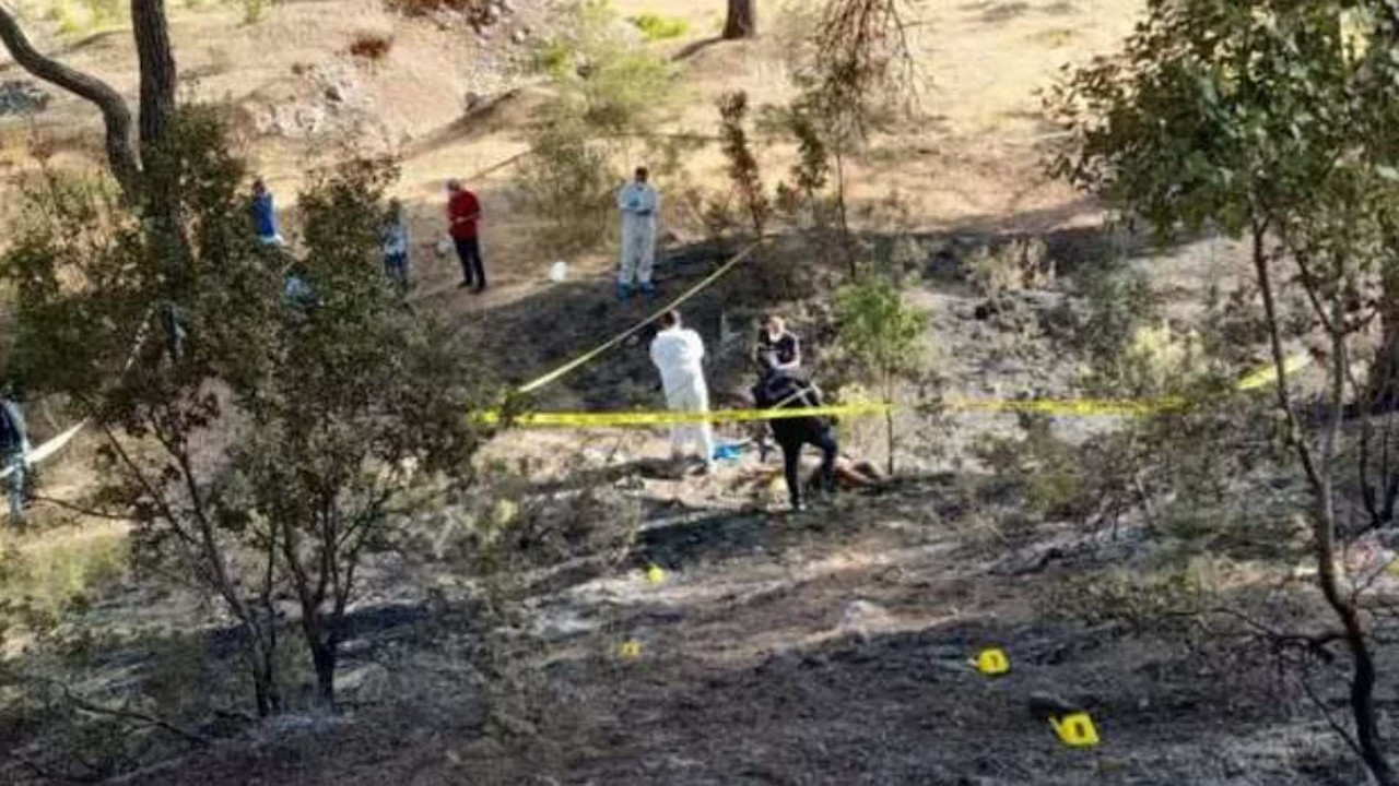 Antalya'da yangın çıkan ormanlık alanda ceset bulundu