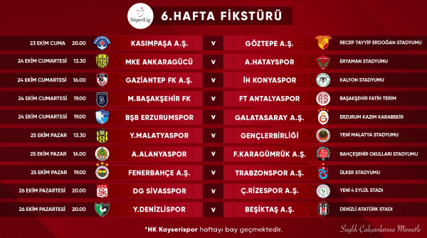 Süper Lig'de 5., 6., 7. ve 8. haftanın programı açıklandı - Sayfa 3