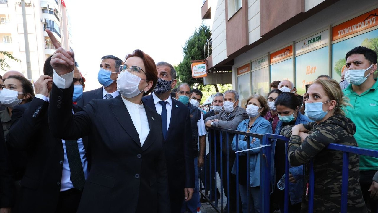 İYİ Parti lideri Meral Akşener deprem bölgesinde