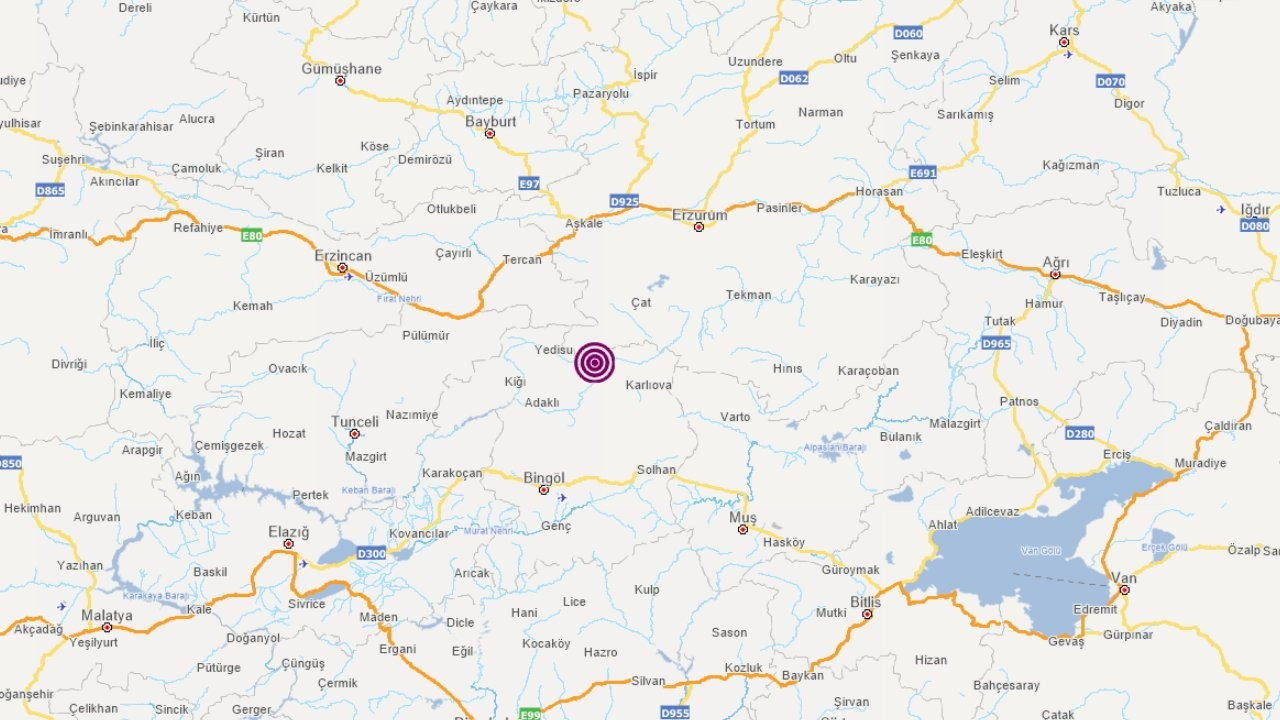 AFAD: Bingöl'de 4,2 büyüklüğünde deprem oldu