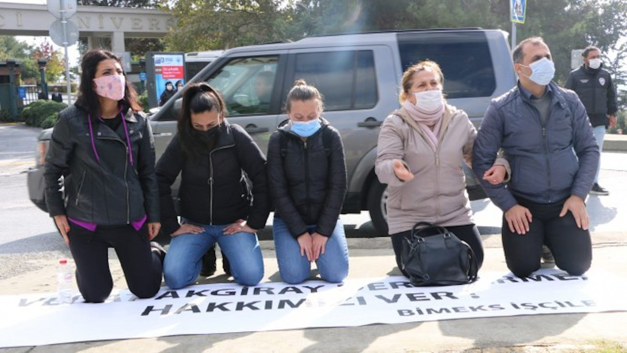 Bimeks işçileri Boğaziçi Üniversitesi'nde yine gözaltına alındı