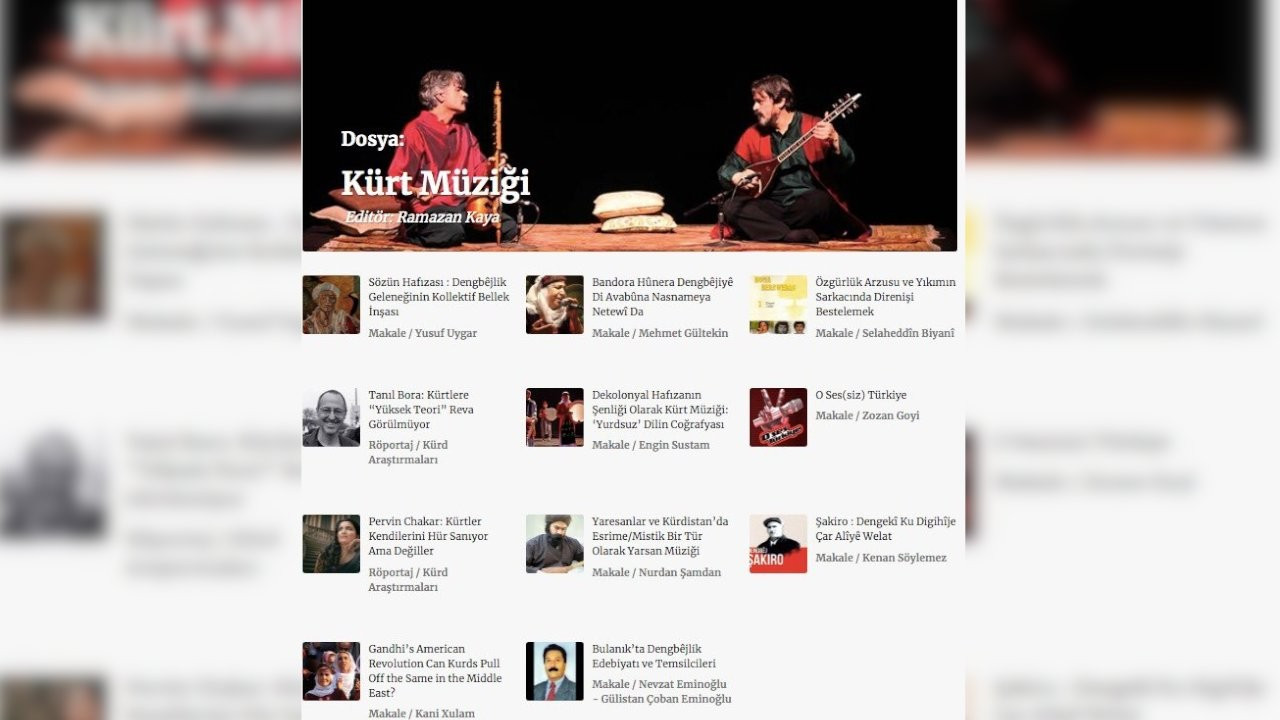 Kürt Araştırmaları dergisi 'Kürt Müziği' dosyası ile çıktı