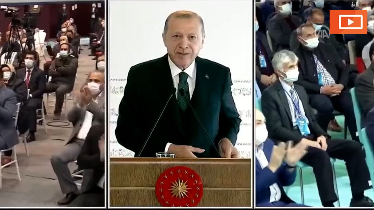 Erdoğan yine alkışsızlıktan yakındı: Eskiden salonlar inlerdi