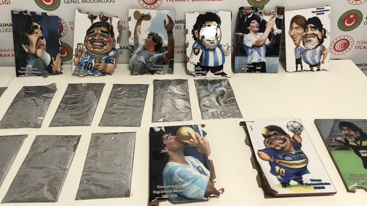 İstanbul'da Maradona tablosuyla kokain kaçakçılığı