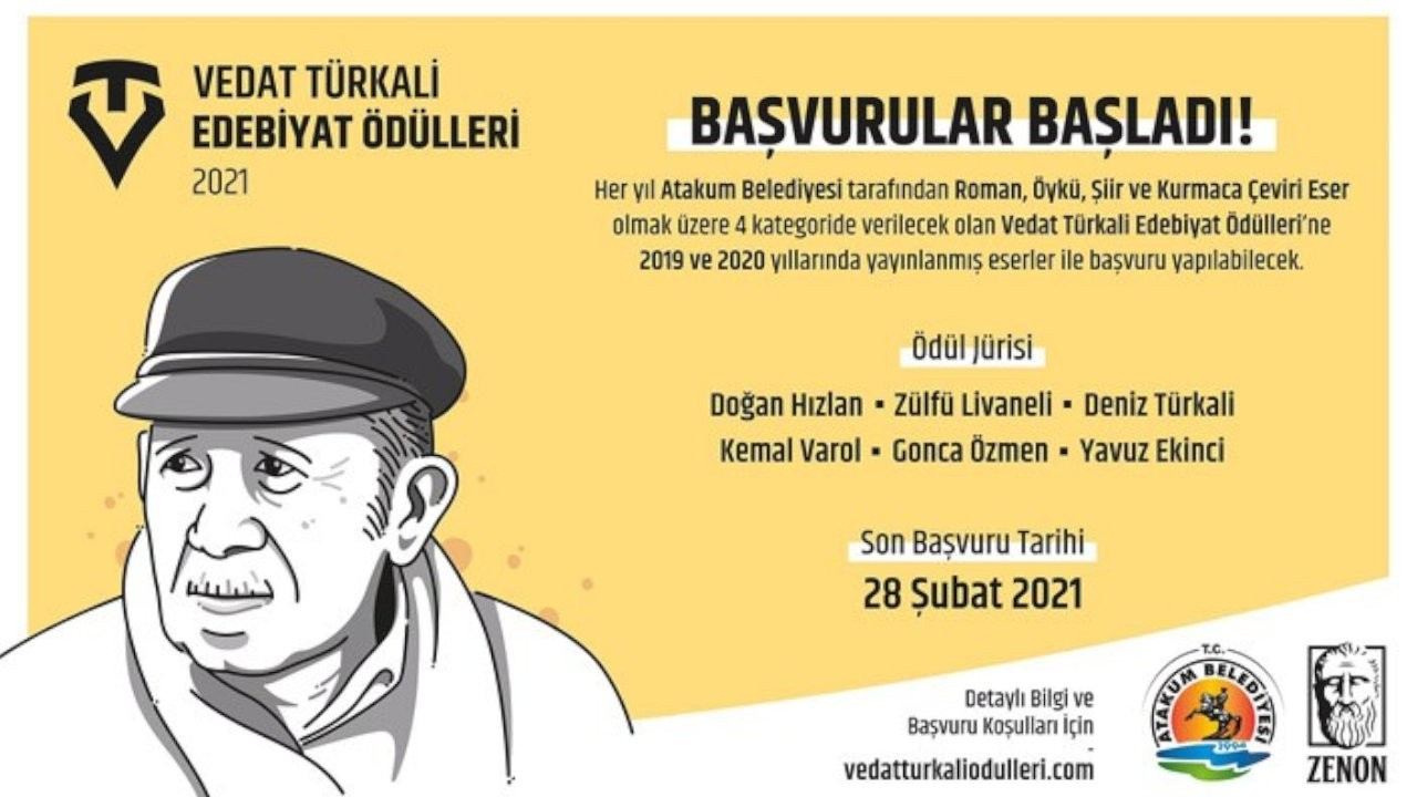Vedat Türkali Edebiyat Ödülleri için başvurular başladı