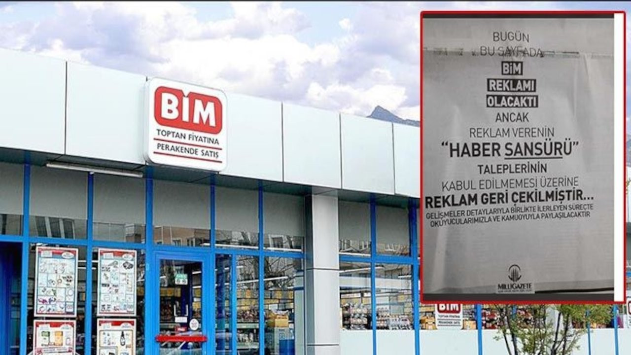 BİM'den, Milli Gazete'ye haber sansürü karşılığı reklam teklifi