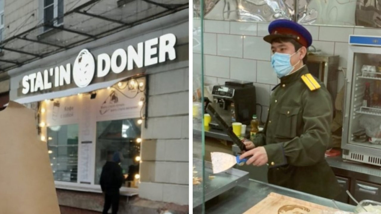 Rusya'da açılan 'Stal'in Döner' sosyal medyayı karıştırdı