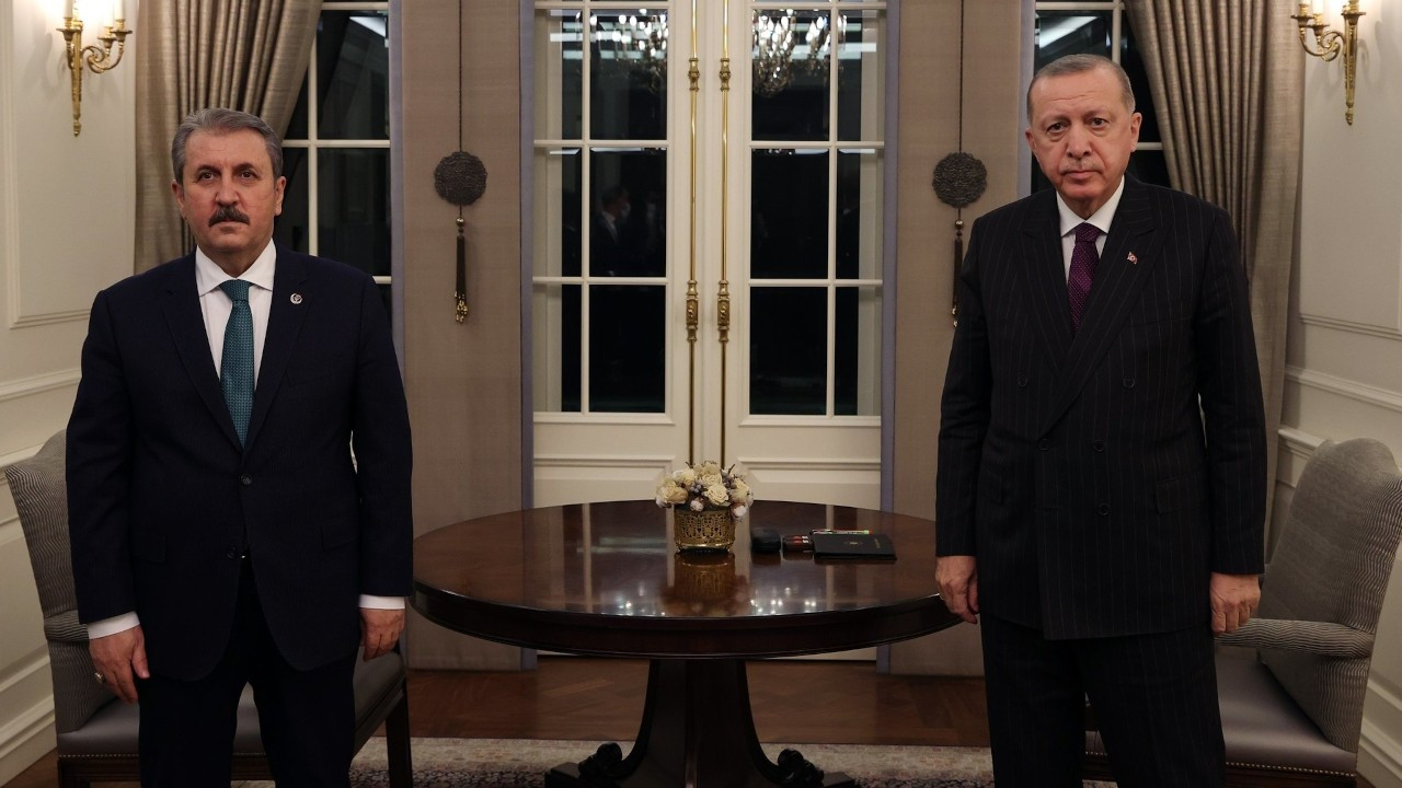 Cumhurbaşkanı Erdoğan, BBP Genel Başkanı Destici'yle görüştü