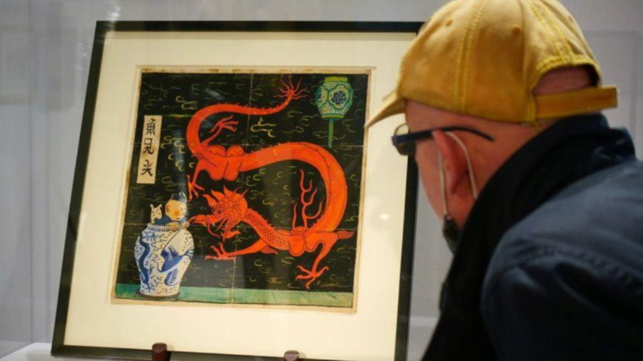Herge'ün Tenten çizimi, 2,6 milyon euro'luk rekor fiyata satıldı