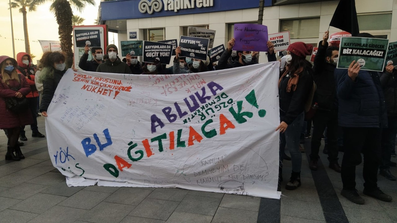İzmir'den Boğaziçi öğrencilerine destek: Kayyumlar istifa etmeli