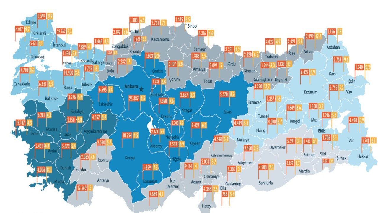 CHP'li Adıgüzel hazırladı: Türkiye'nin fiber internet haritası