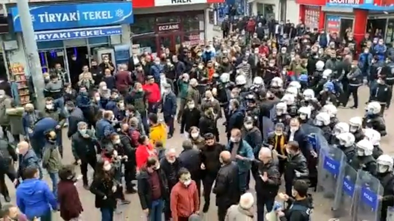 Artvin'de Boğaziçi'ne destek açıklaması yapanlara polis saldırdı