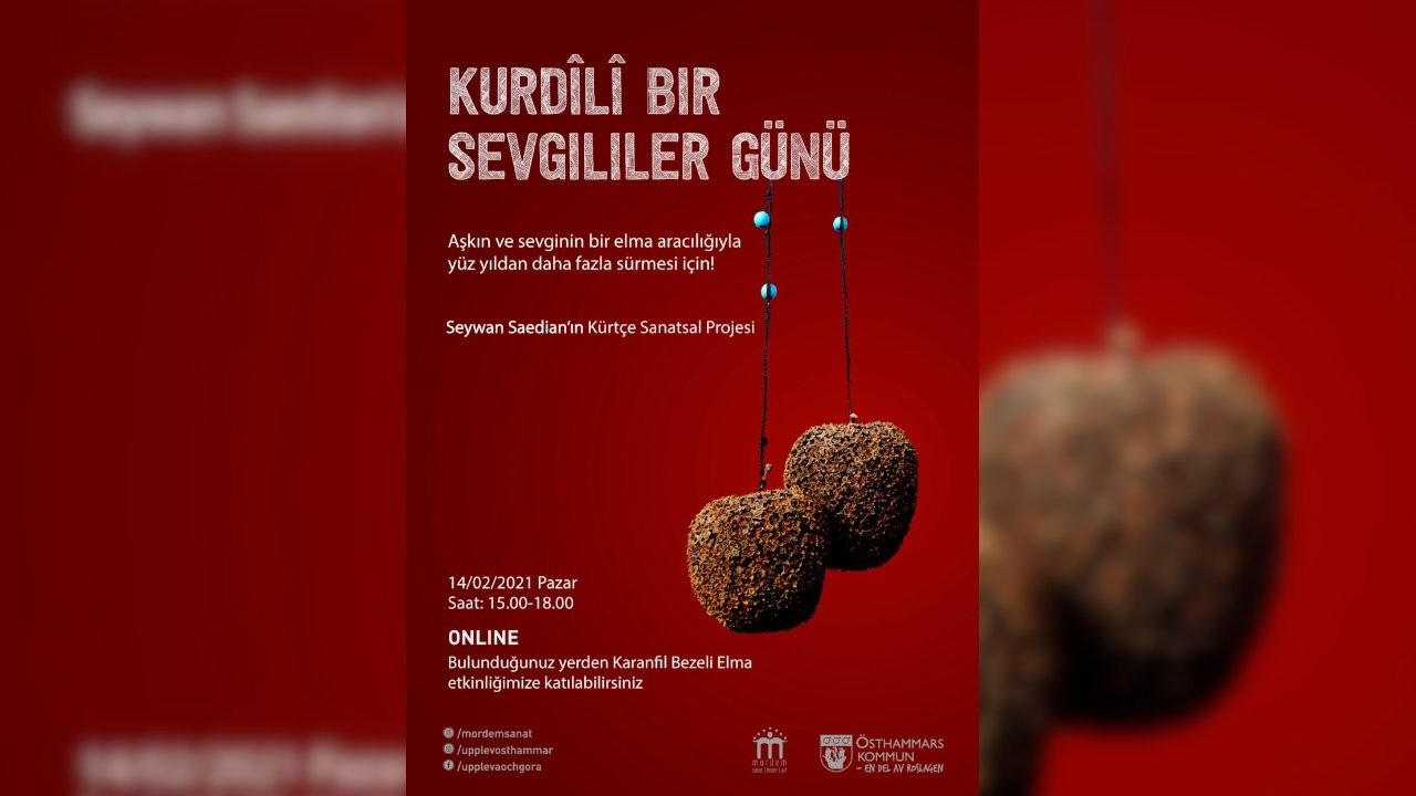 'Kurdîlî Bir Sevgililer Günü' etkinliği: Karanfil Bezeli Elma