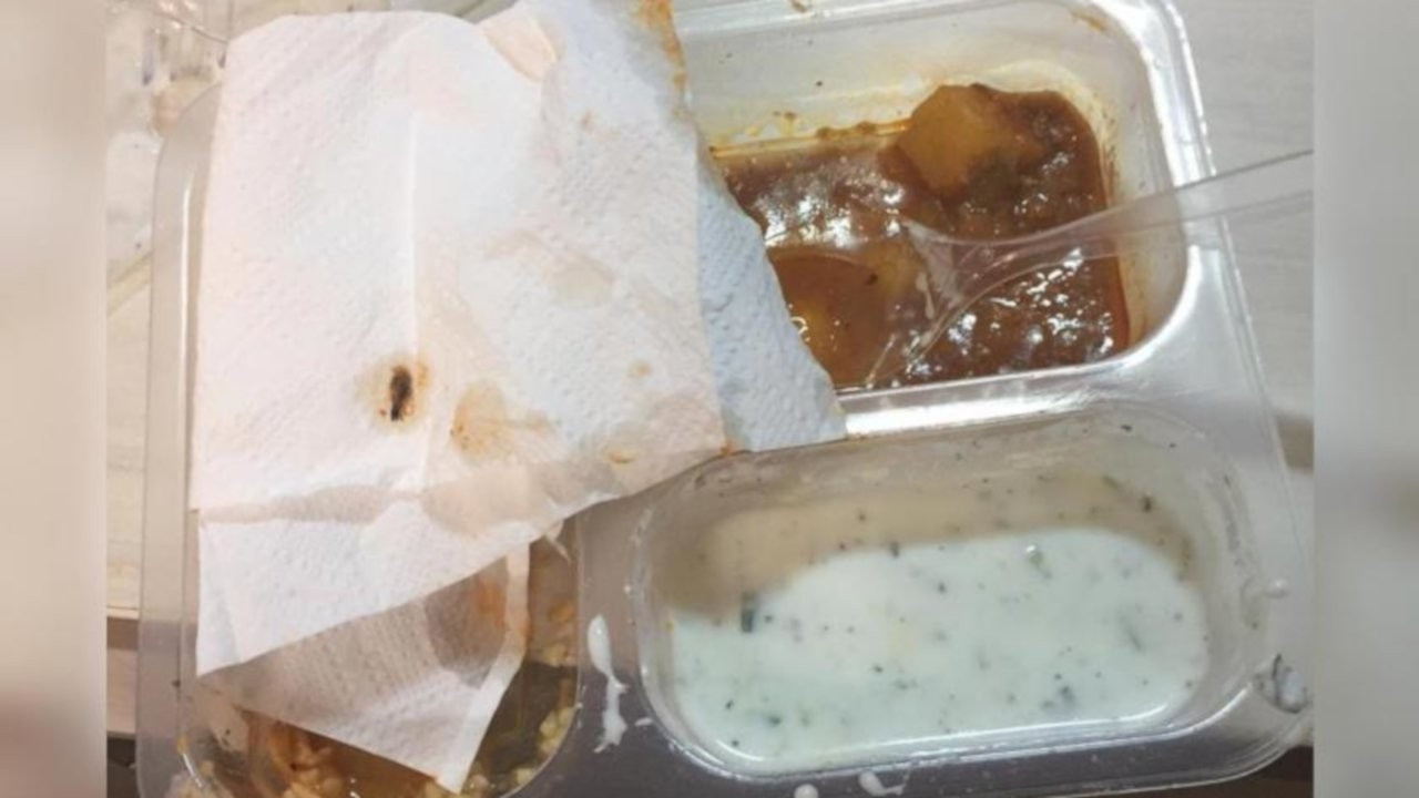 Diyarbakır'da sağlıkçılara verilen yemekten böcek çıktı