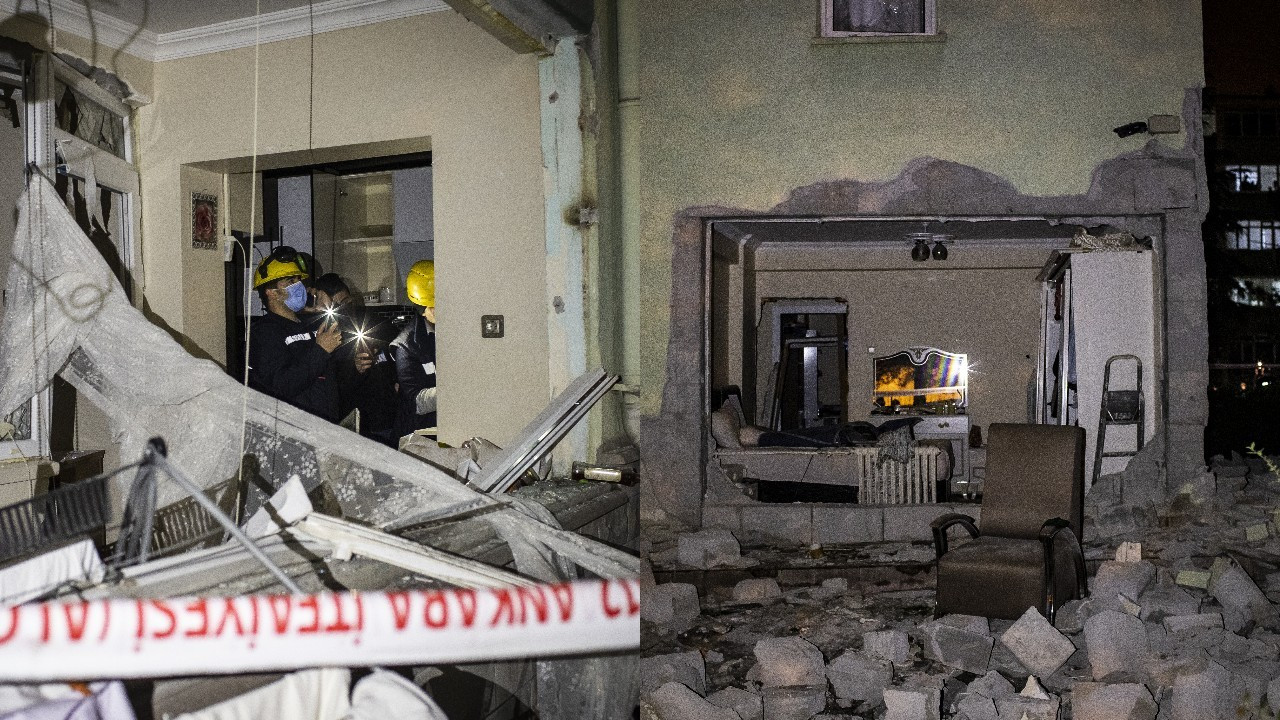 Ankara'da doğal gaz patlaması: 2 yaralı