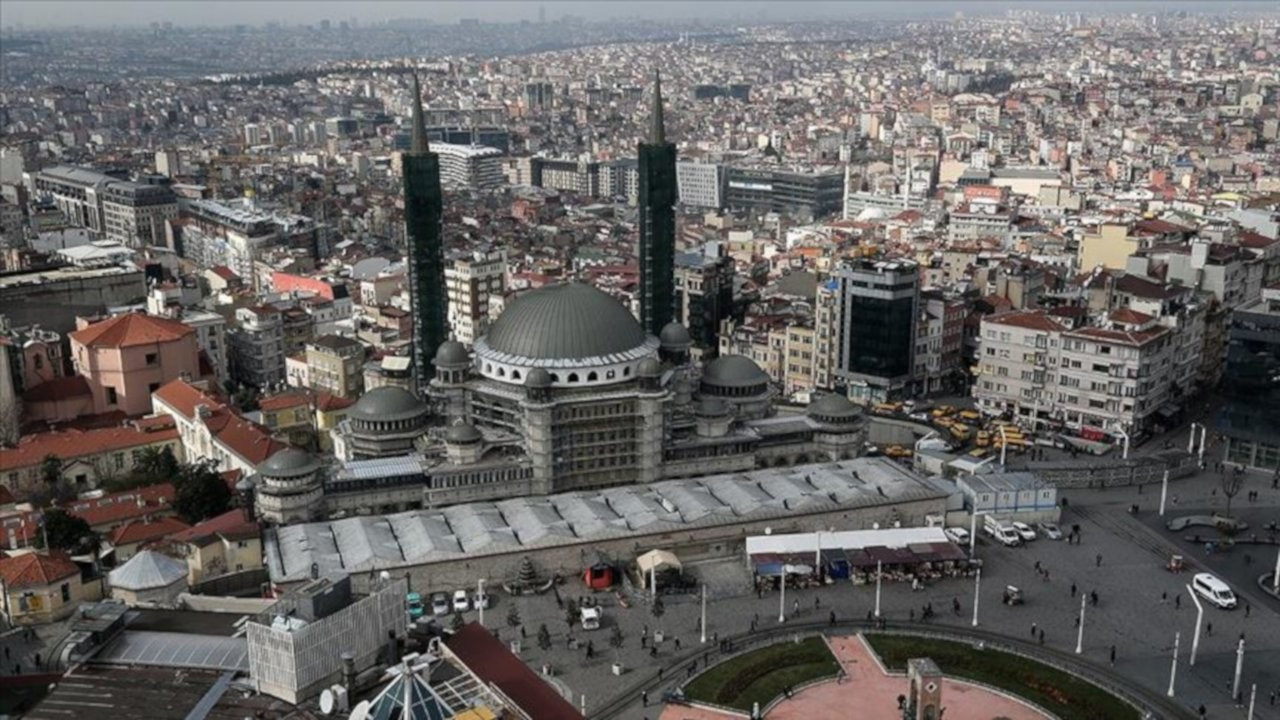 Taksim'deki caminin yüzde 99'u bitti