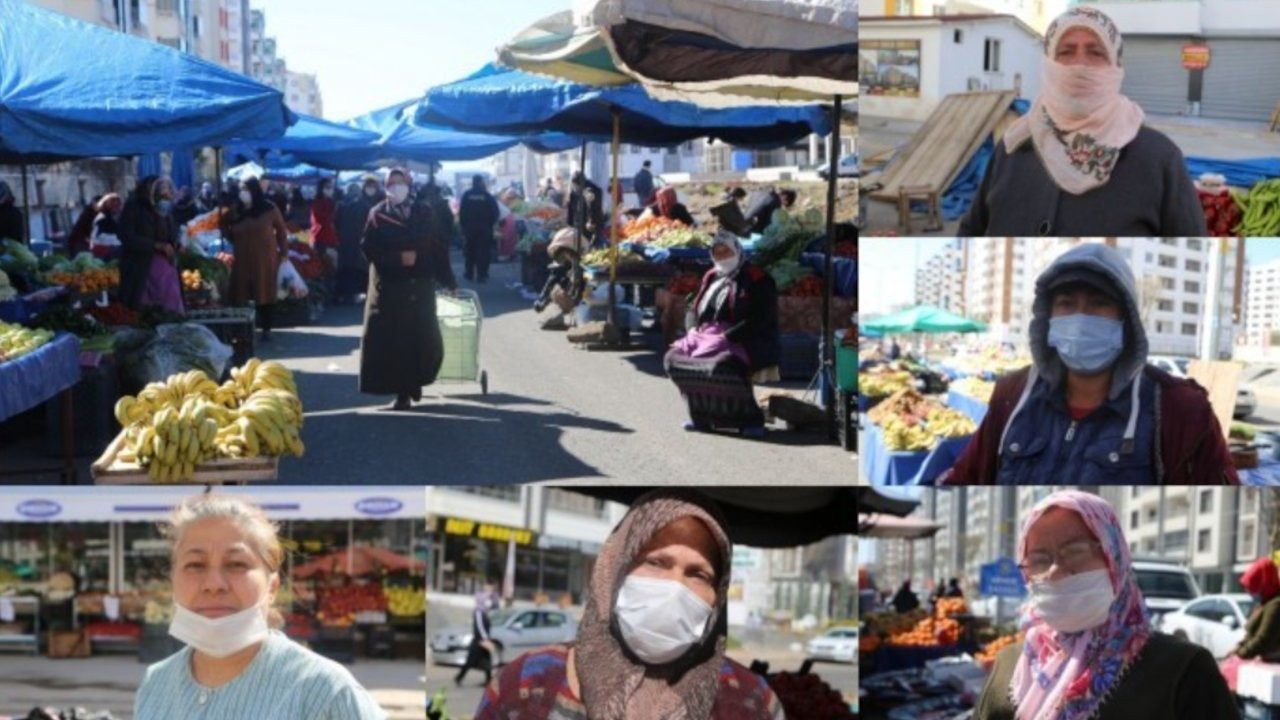 Diyarbakır'da kadın pazarına erkek baskısı