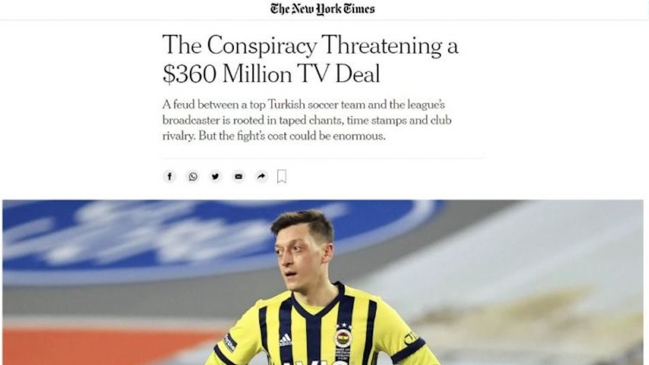 Fenerbahçe-BeIN Sports gerginliği New York Times'ta