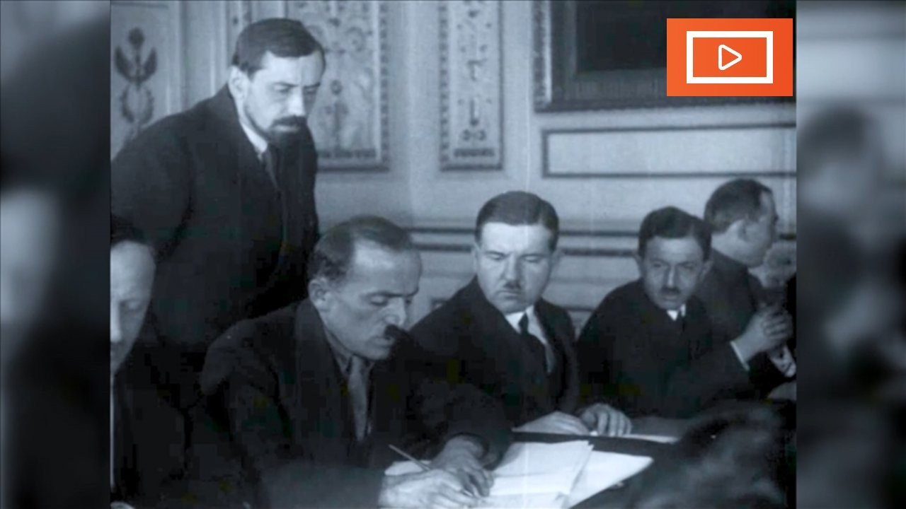 Türkiye-Sovyetler Birliği anlaşmasının görüntüleri yayınlandı