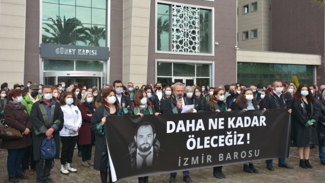 İzmir'de avukat Ersin Arslan'ın katledilmesi protesto edildi