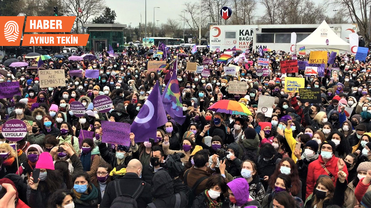 Kadınlar İstanbul Sözleşmesi için ayakta: Kararı tanımıyoruz