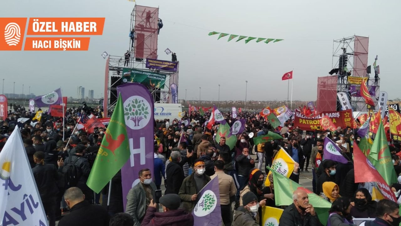 İstanbul Newroz'u: Alandan çıkan cumhurbaşkanı adayı...