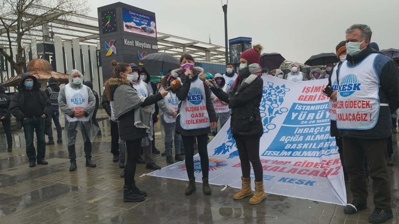 KESK yürüyüşü Bursa’da: Biz KHK zulmüne karşı yürüyoruz