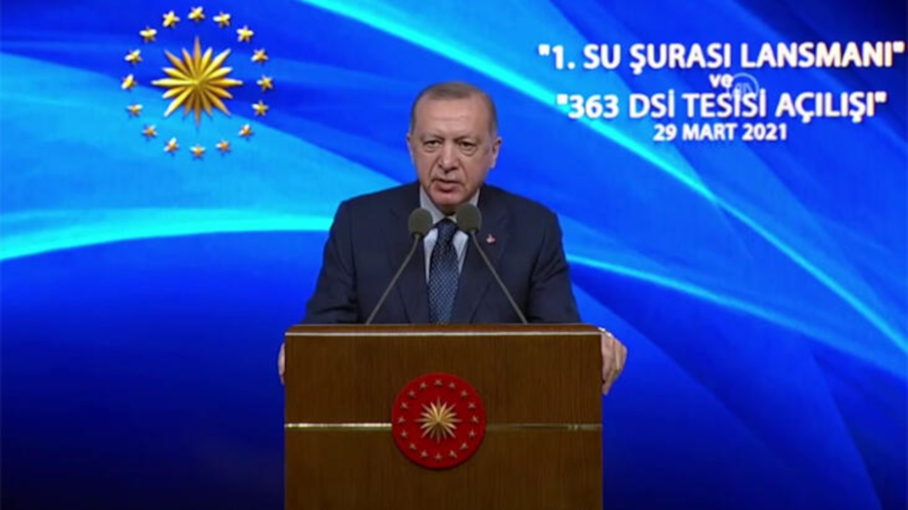 Cumhurbaşkanı Erdoğan: Su kanunu hazırlıyoruz