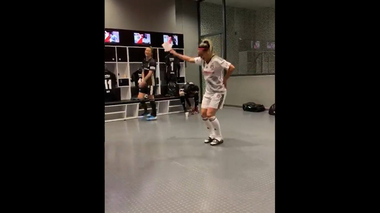 Beşiktaş futbolcusu Arzu Karabulut'tan Kürtçe müzikle halay videosu