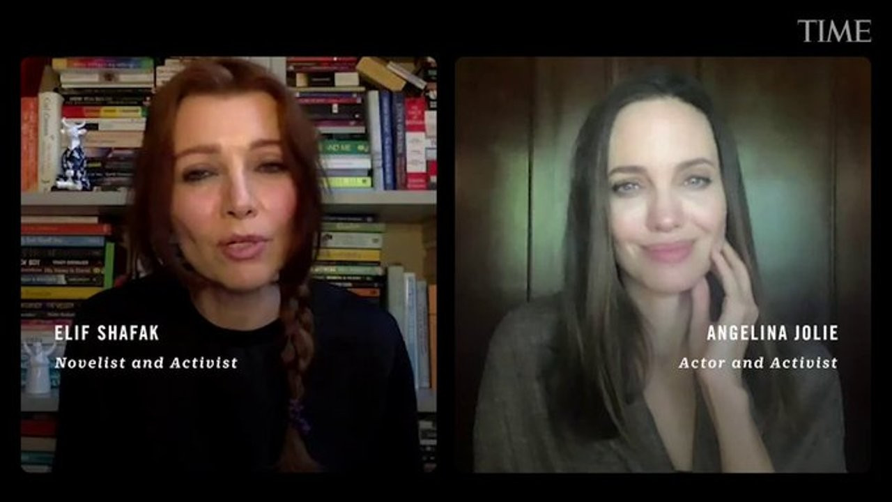 Angelina Jolie, Elif Şafak'la İstanbul Sözleşmesi'ni konuştu
