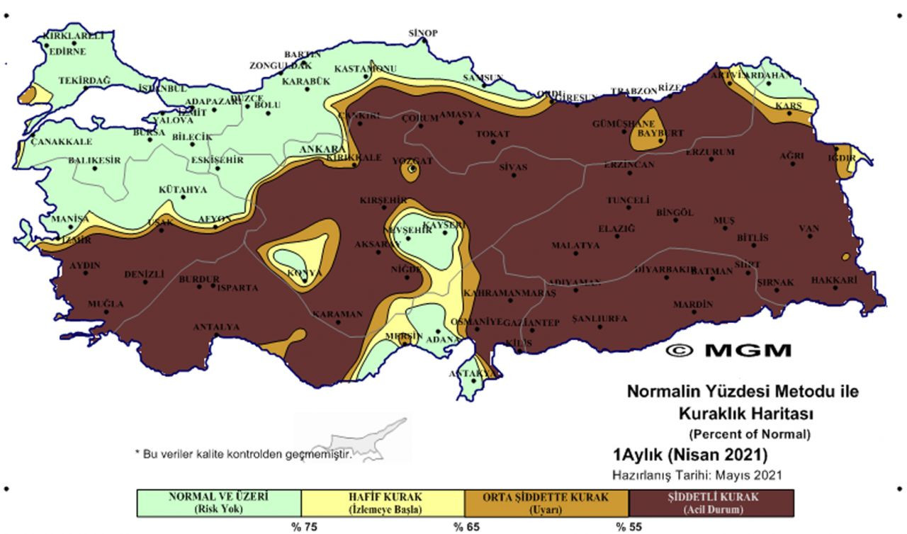 Türkiye'nin üç bölgesinde olağanüstü kuraklık yaşandı - Sayfa 1