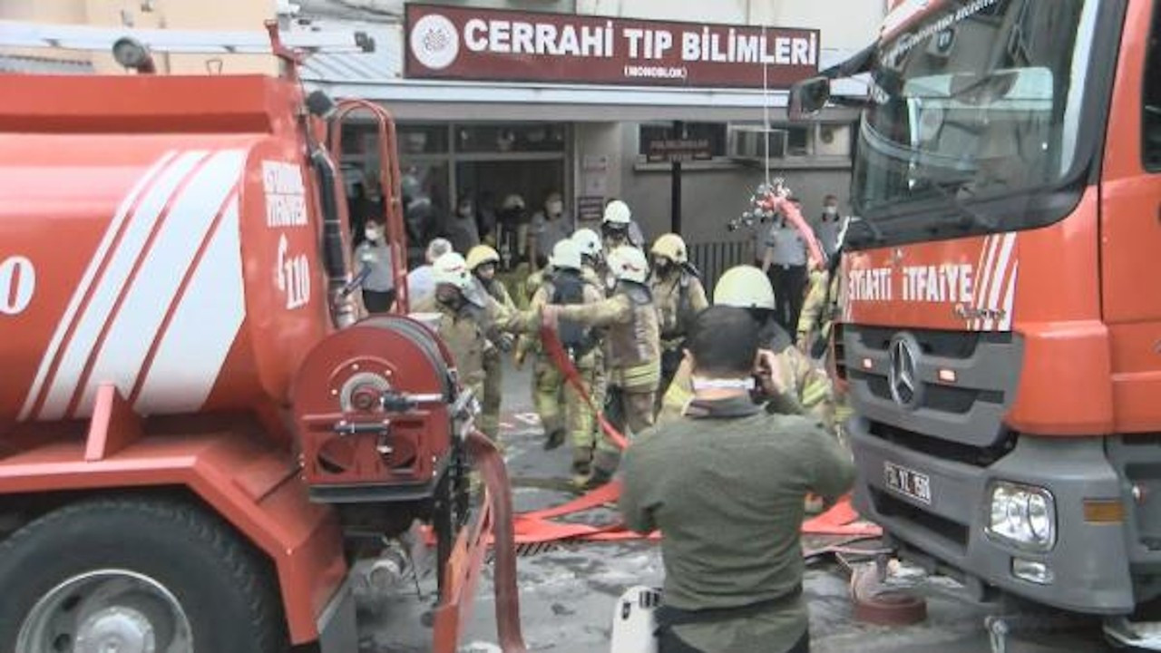 Çapa'daki İstanbul Tıp Fakültesi'nde yangın