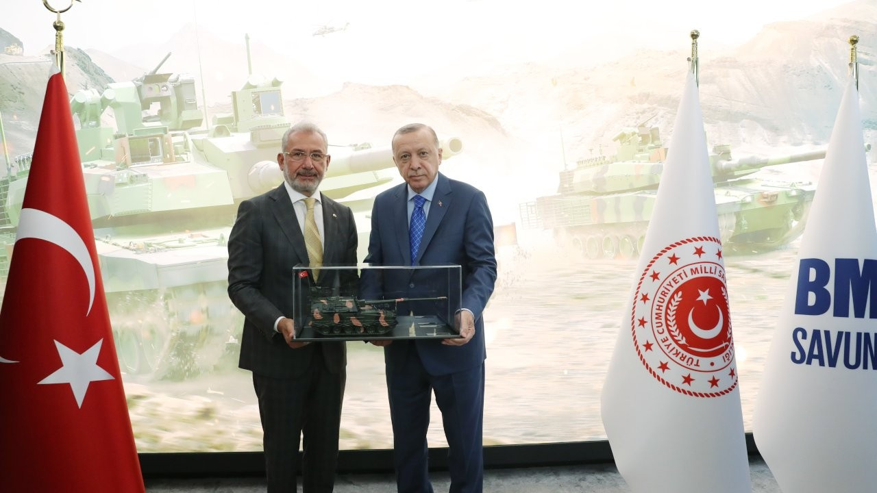 Erdoğan: Tank palet fabrikasında yabancı ortak sadece finansal ortak